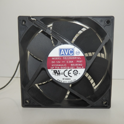 HP Z620 12V 0.30A Front Fan Assembly Model: DS12025R12L PN: 644319-001