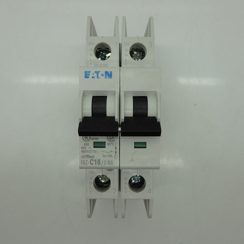 Eaton Cutler Hammer 16A 2-Pole Miniature Circuit Breaker FAZ-C16/2-NA