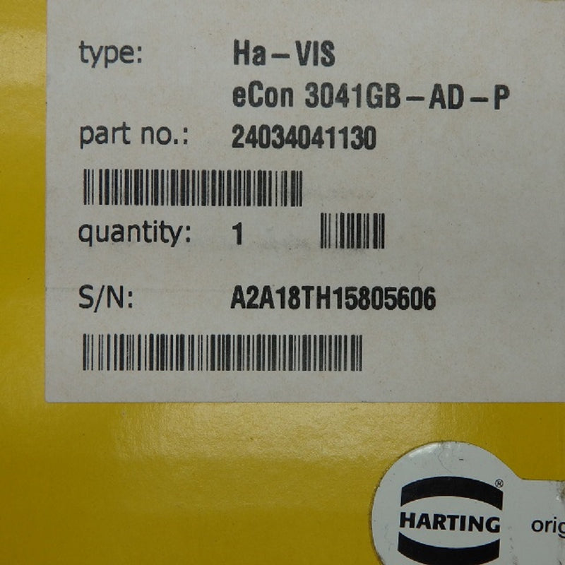 Harting 5-Port 4.08W HA-VIS eCon 3041GB-AD-P Ethernet Switch 24034041130