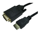 RS Pro 1m Black Male HDMI to Male VGA Cable 192-4515