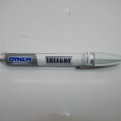 Dykem White TuffGuy Extreme Durability Medium Tip Permanent Ink Marker 44175