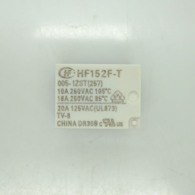 50 Pack Hongfa 16A SPDT 5V Subminiature High Power Relay HF152F-T/005-1ZST(257)