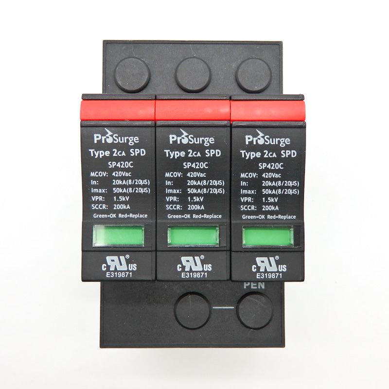 ProSurge Type 2CA SPD 3-P AC Power DIN-Rail Surge Protective Device SP420C/3P-S