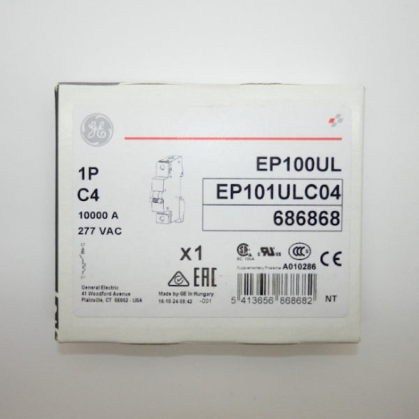 GE EP100 Series 1P Miniature Circuit Breaker EP101ULC04 EP100UL
