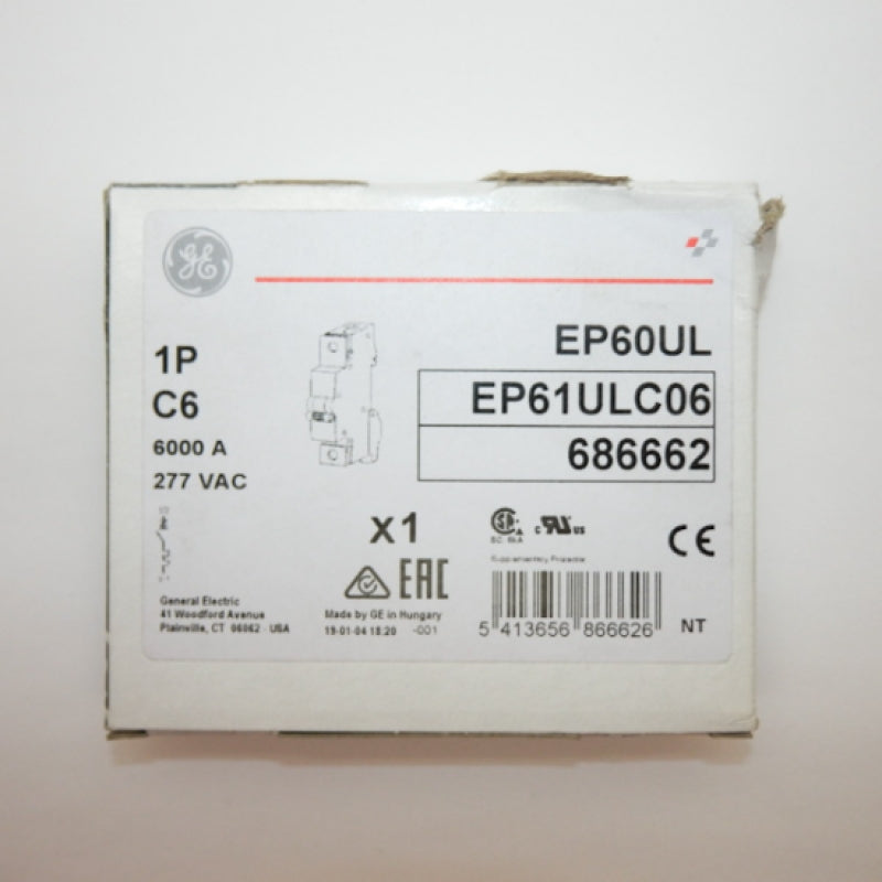 GE EP60 UL Series Miniature Circuit Breaker EP61ULC06