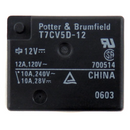 Potter & Brumfield SPDT 10A 12VDC 400 Ohm Power Relay T7CV5D-12