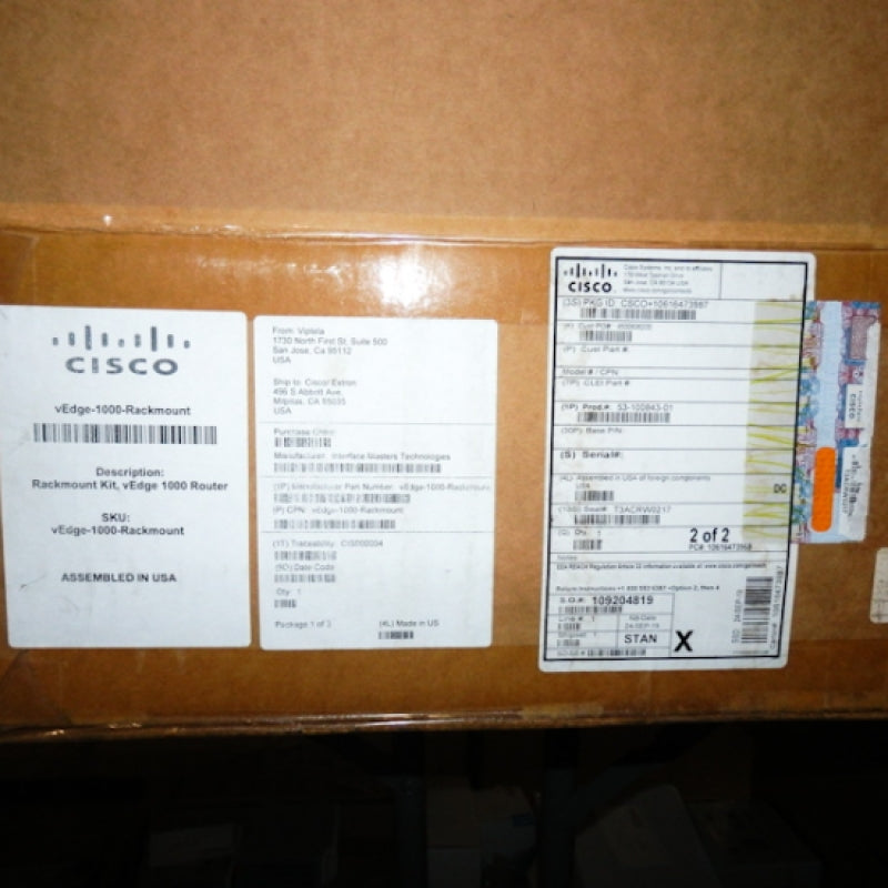 Vedge Router Logo Cisco vEdge 1000 Router Rackmount Kit vEdge-1000-Rackmount – Primelec