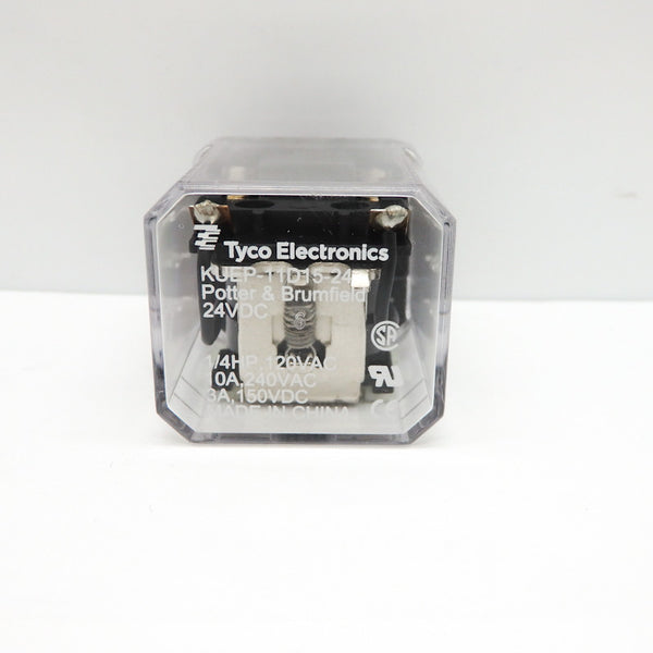 Tyco Electronics Potter & Brumfield 24VDC 10A DPDT 9-Pin Relay KUEP-11D15-24