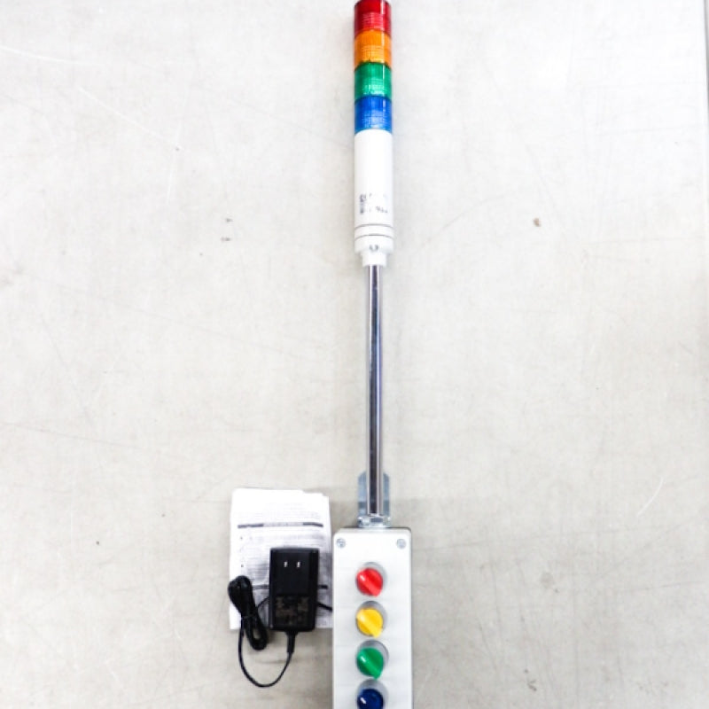 PatLite 4-Switch 24VAC/VDC LED Manual Signal Tower VSST-LCE-402-RYGB