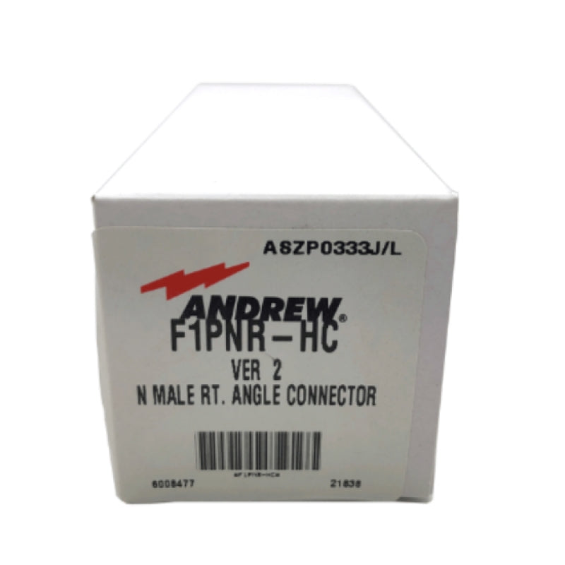 Andrew F1PNR-HC Connector Type N Male Right Angle for 1/4 inch FSJ1-50A Coaxial Cable