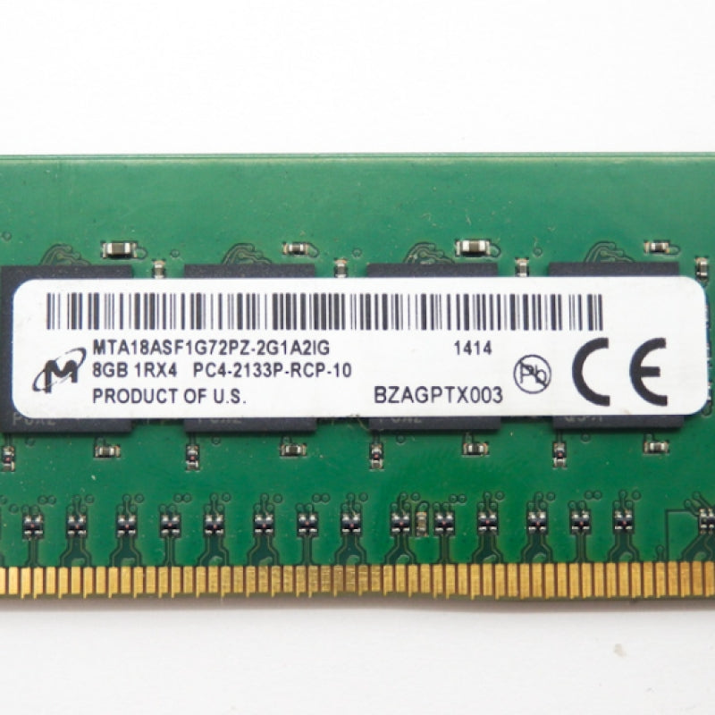 Micron 8GB 1Rx4 PC4-2133P Server Memory RAM MTA18ASF1G72PZ-2G1A2IG