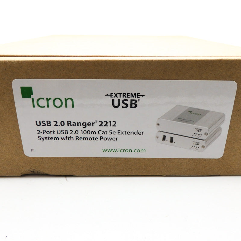 Icron USB 2.0 Ranger 2212 2-Port Cat5e USB Extender System Remote Power ICR2212