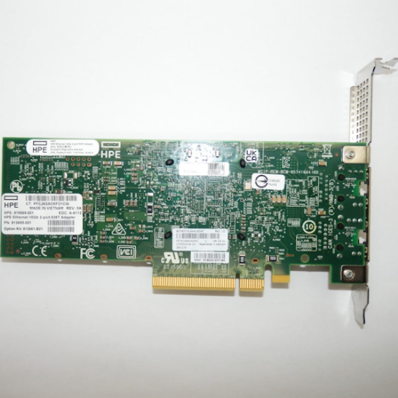 HPE 815669-001 813659-001 10GbE Dual-Port 535T Network Adapter for G10 Server