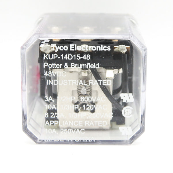 TE Connectivity 48VDC 10A 3PDT General Purpose Relay KUP-14D15-48 1-1393118-7