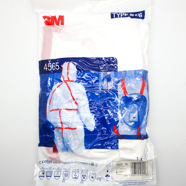 3M Disposable Protective Coverall Safety Work Wear 4565-XL