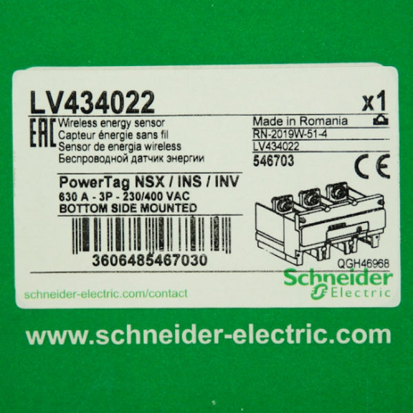 Schneider Electric 630A Wireless Energy Sensor LV434022