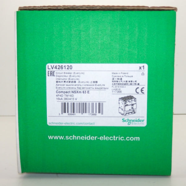 Schneider Electric Compact NSXm Circuit Breaker LV426120