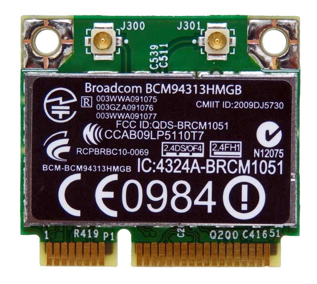 HP Broadcom 4313 Mini PCI-E 802.11n Bluetooth Wireless Card 600370-001