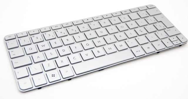 HP Silver Brazilian Laptop Keyboard Replacement for Mini 210 SPN:622344-201