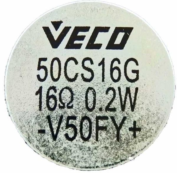Veco Round Speaker 0.2W 50CS16G-M75ND