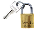 Papaiz 20mm 3/4 Inch CR20 Brass Padlock with Key