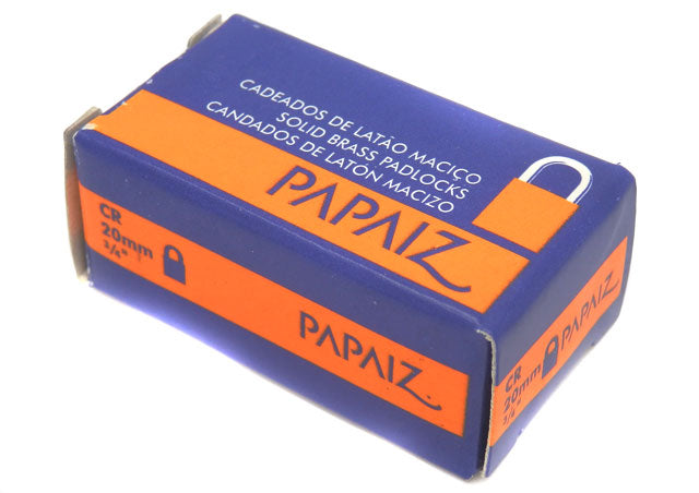 Papaiz 20mm 3/4 Inch CR20 Brass Padlock with Key