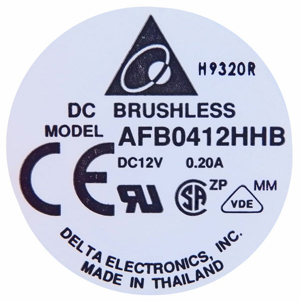 Delta Electronics Brushless Fan DC12V Cooling Fan 40x40x15mm AFB0412HHB
