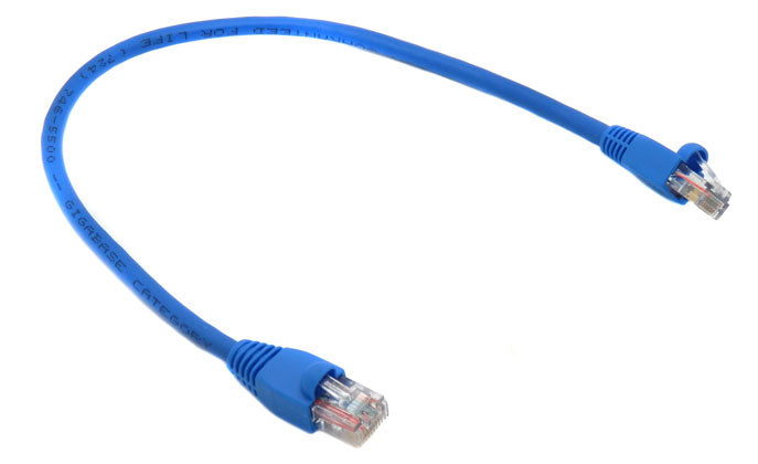 Gigabase 350 Blue 3 Foot (0.9m) Snagless Boots CAT5e Patch Cable EVNSL81-0003