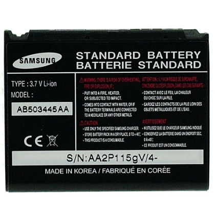 Samsung SGH-D800 SGH-D807 3.7 Volt 600 mAh Lithium Ion Battery AB503445AA