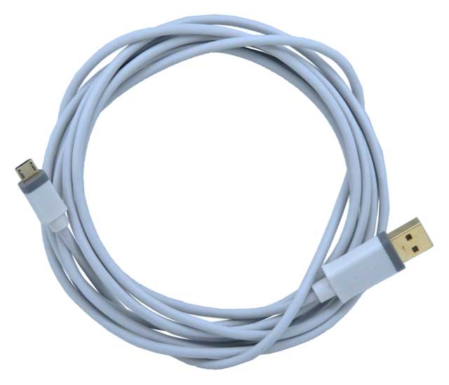 Mediabridge White 10 Foot USB 2.0 Micro-USB to USB Cable 30-004-10TW