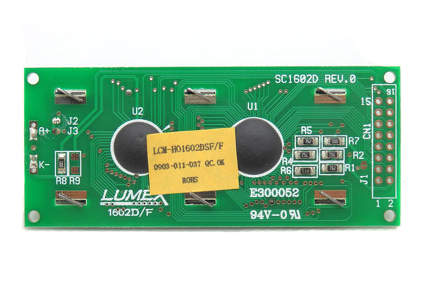 Lumex 5.56mm 16 x 2 Transflective LCD Module w/ LED Backlight LCM-HO1602DSF/F