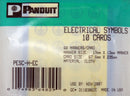 Panduit Electrical Symbol Safety Function .51" x .51" Black / Yellow 680-Pack