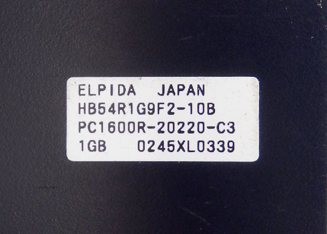 Elpida 1GB 184 Pin CL2 ECC PC1600R -20220-C3 DDR DIMM Module