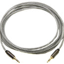 MediaBridge 8 Foot Black Tangle-Resistant 3.5mm Male to Male Audio Cable MPC-35-8TWH/BK