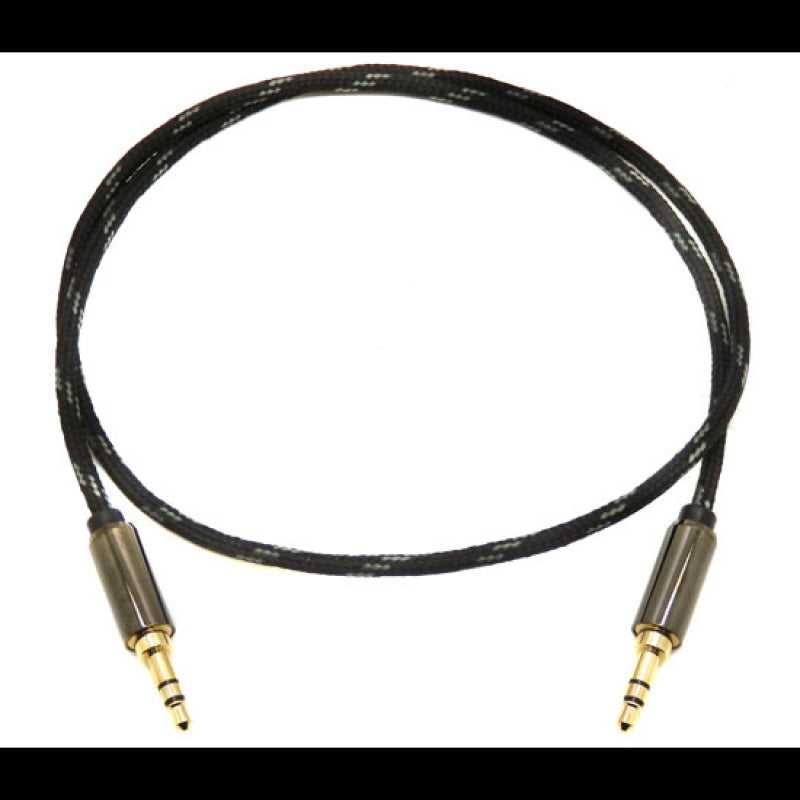 MediaBridge 2 Foot Tangle-Resistant 3.5mm Male to Male Audio Cable MPC-35-2TSB