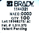Brady Gray Fire Retardant TLS 2200/TLS PC Link Tags PTL-110-145FR-GY