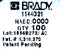 Brady Gray Fire Retardant TLS 2200/TLS PC Link Tags PTL-110-145FR-GY