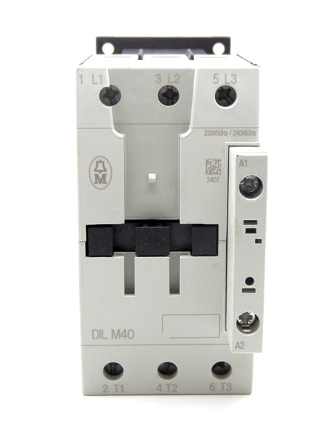 Eaton Moeller 3 Pole 230V 50Hz 240V 60 Hz 690VAC Max 3PST-NO 40A Contactor DILM40