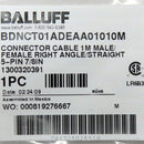 Balluff 1M 5-Pin 7/8" 300VAC 8.0A UN-2B Connector Cable BDN C-T01-AD-EAA-01-010M
