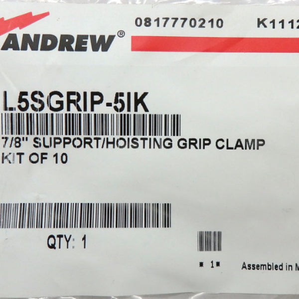 Andrew Kit of 10 Support Clamps for 7/8 in. Coaxial Cables L5SGRIP-5IK