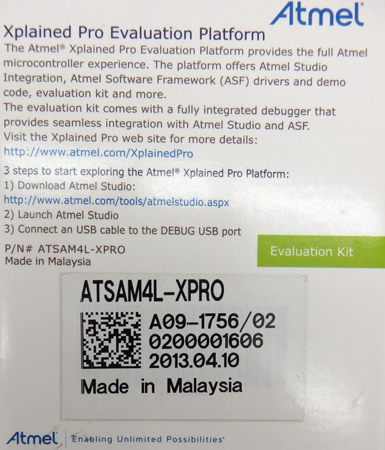 Atmel SAM4S Xplained Pro Evaluation Kit ATSAM4L-XPRO