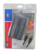 USB 2.0 Aluminum Ultra-Slim 2.5 in 9.5 mm Hard Drive Enclosure