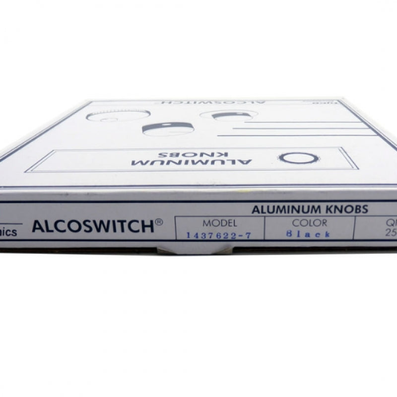 Tyco Electronics Alcoswitch KLN Series Black Aluminum Knob 1437622-7