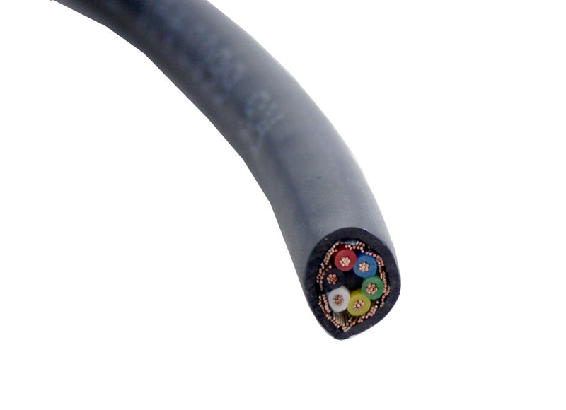RS Pro 6 Core 25m Industrial Screened Black PVC Sheath Cable RS-120