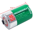 5 Pack of RS Pro 2/3A 1200mAh 1.2V NiMH Rechargeable Battery 221-046