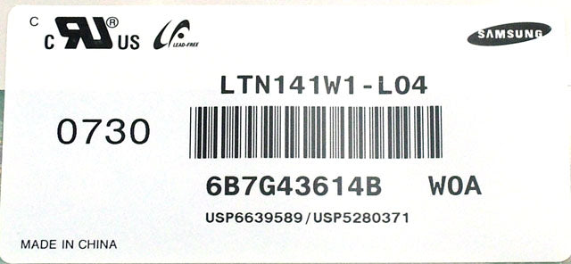 Samsung LTN141W1-L04 14.1 Inch WXGA TFT LCD 1280 x 800