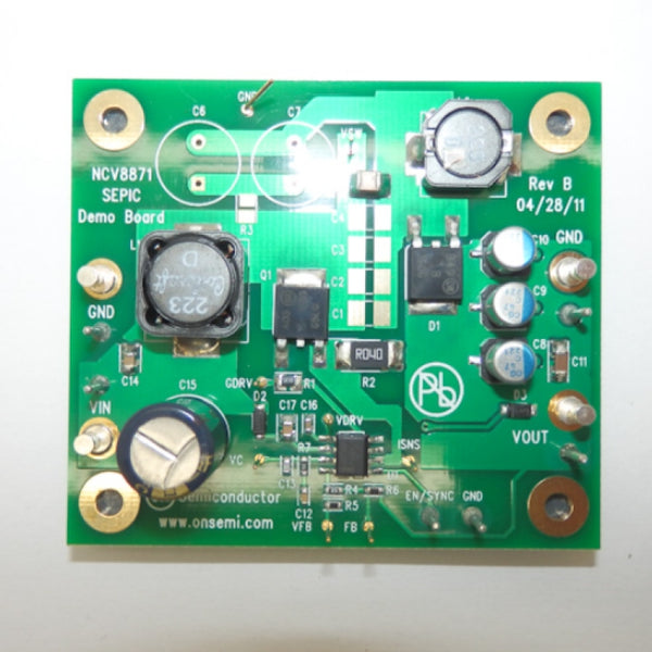 ON Semiconductor Automotive SEPIC Controller Evaluation Board NCV8871SEPGEVB