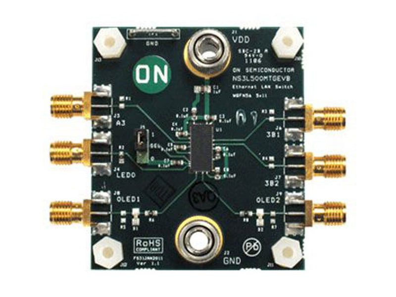 ON Semiconductor 8-Channel 2:1 LAN Switch Evaluation Board NS3L500MTGEVB