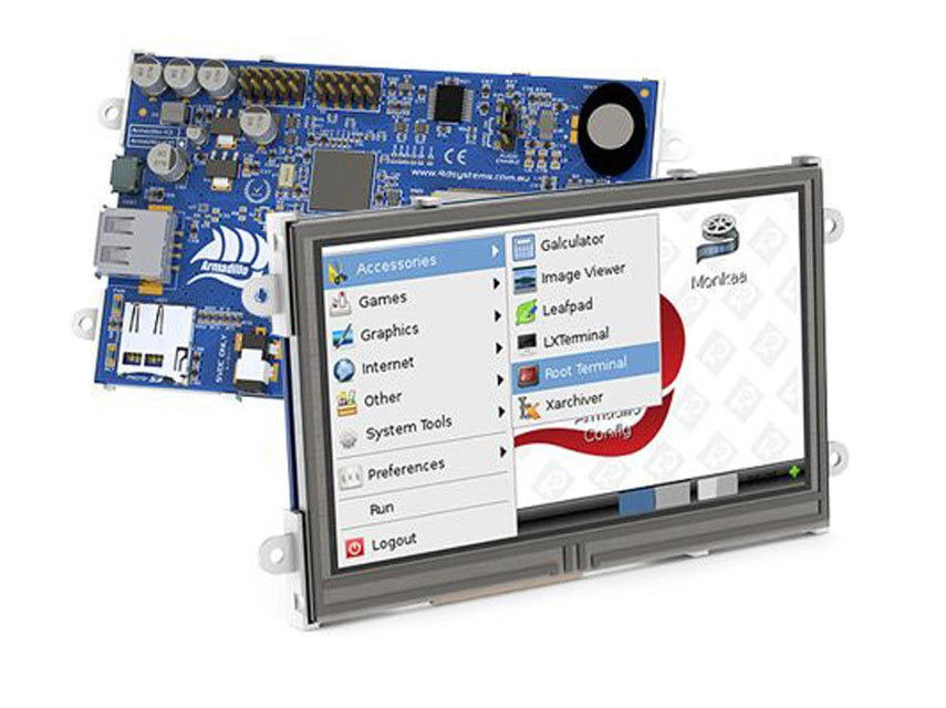 4D Systems Linux-based Embedded Computer Display Module ARMADILLO-43T ...