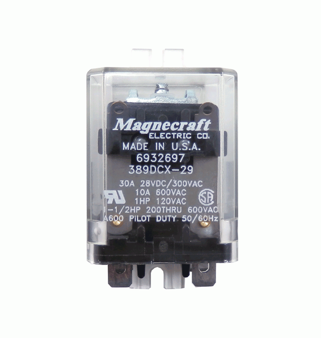 Magnecraft 30A 28VDC Relay 6932697 389DCX-29